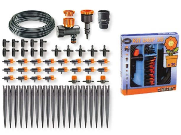 Kit Drip Claber 20 vasi 90764