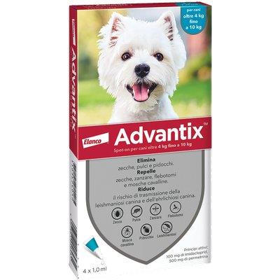 ANTIPARASSITARIO ADVANTIX CANI ELANCO - KG 4/10 CF=PZ 4