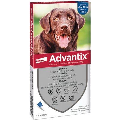 ANTIPARASSITARIO ADVANTIX CANI ELANCO - KG 25/40 CF=PZ 4