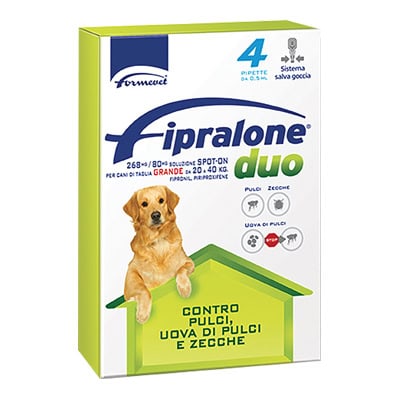 ANTIPARASSITARIO FIPRALONE DUO CANE FORMEVET - KG 20/40 CF=PIPETTE 4