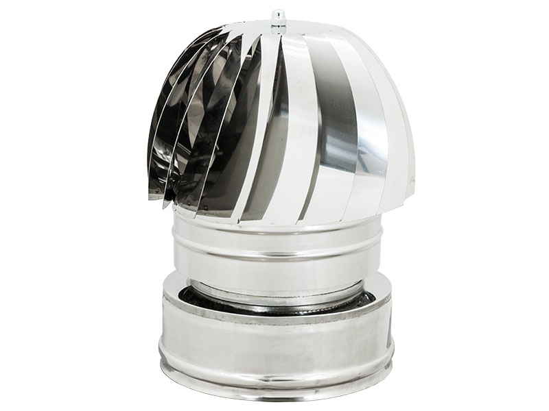 TIRAFUMO GIREVOLE DOPPIA PARETE INOX
