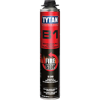 SCHIUMA POLIURETANICA ANTIFUOCO TYTAN - PISTOLA EI 240 ML 750