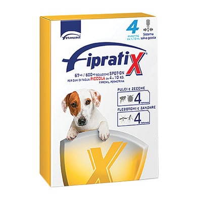 ANTIPARASSITARIO FIPRATIX CANE FORMEVET - KG 4/10 CF=PIPETTE 4