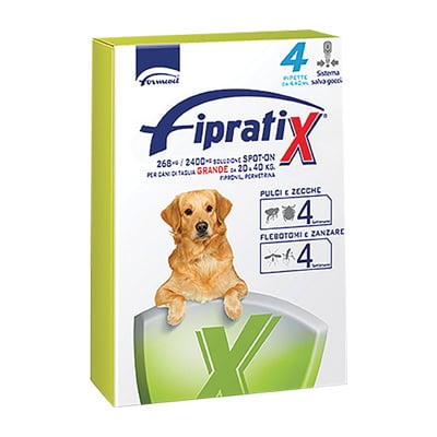 ANTIPARASSITARIO FIPRATIX CANE FORMEVET - KG 20/40 CF=PIPETTE 4