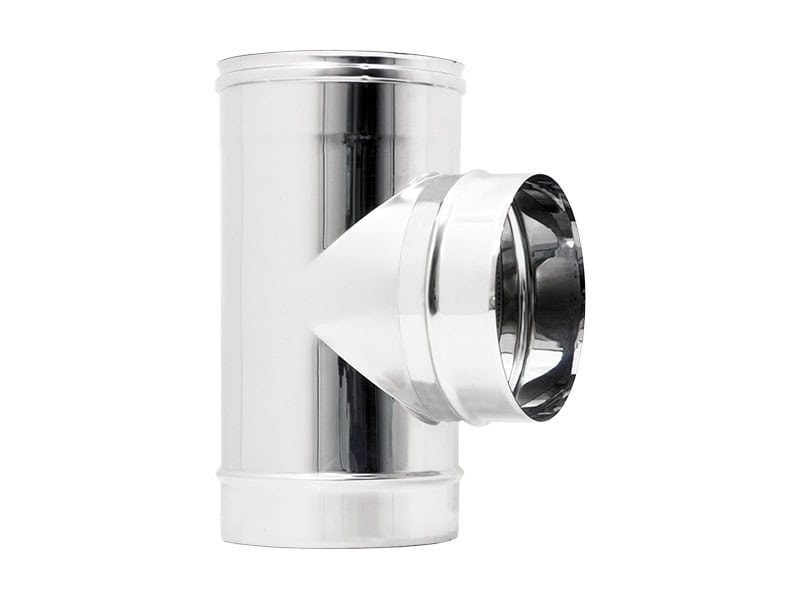 Raccordo INOX a T 90° mono-parete