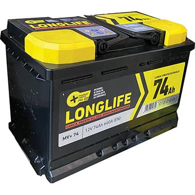 BATTERIA AUTO MODULO VALORE + - AH 74 DX SPUNTO 640A MM 278X175 H.MM 190