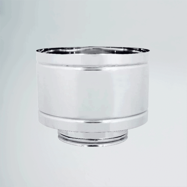 Fumaiolo 4 venti mono parete Inox