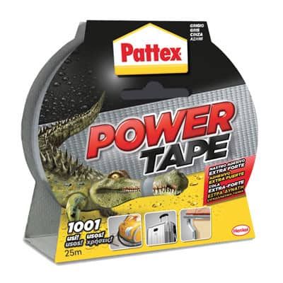NASTRO ALTA RESISTENZA POWER TAPE PATTEX - GRIGIO MM 50 ML 25