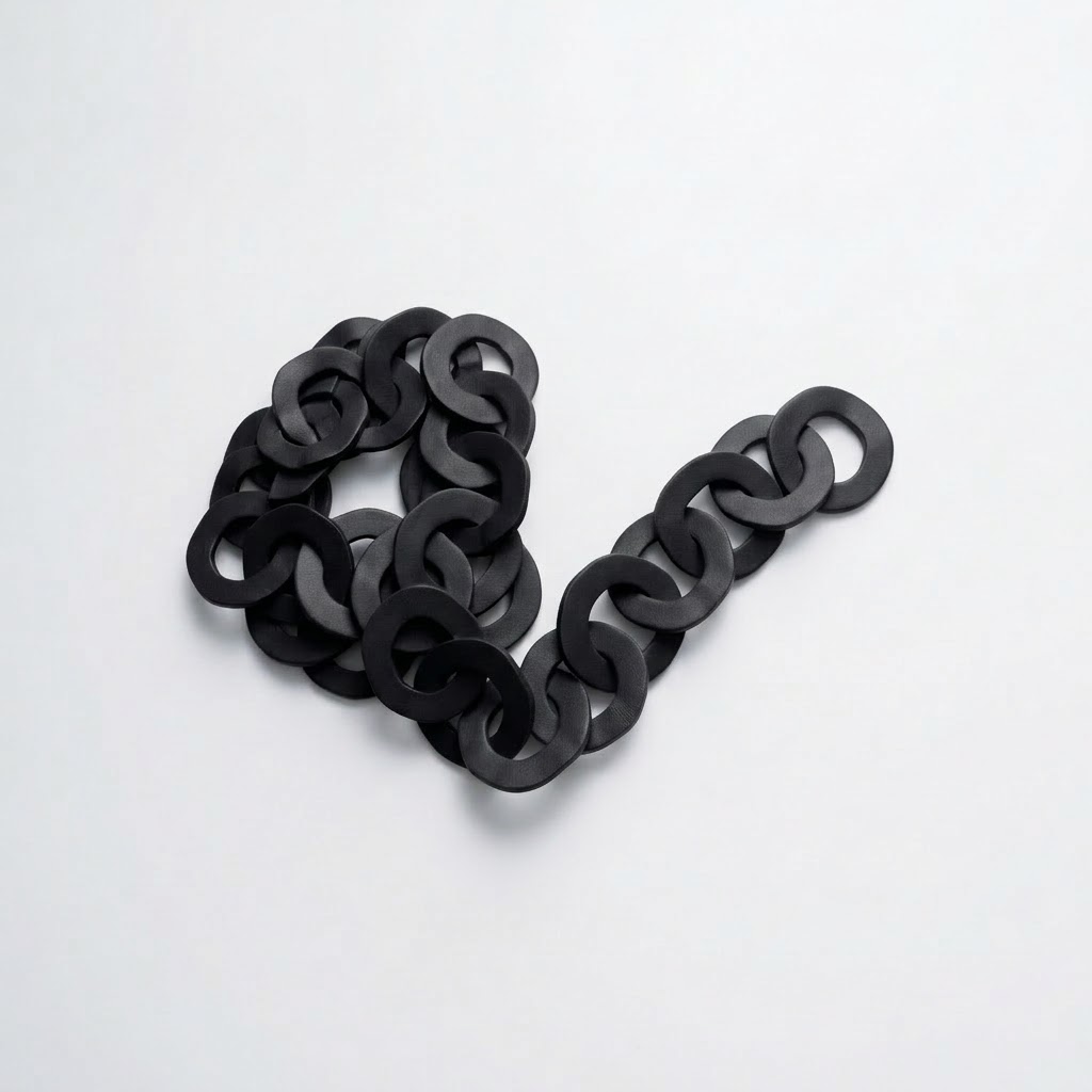 Catena stampata in lamiera nero